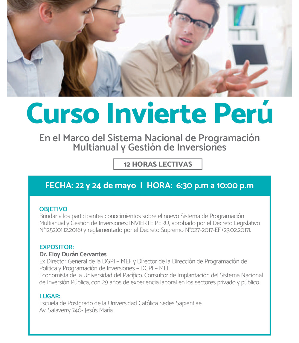 SERH: Curso Invierte Perú