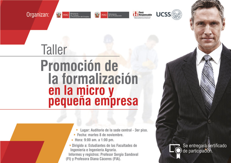 Taller: promoción de la formalización de la micro y pequeña empresa