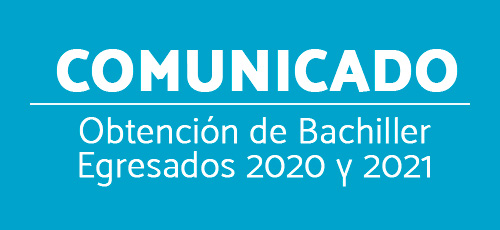 Comunicado, Obtención de grado de bachiller