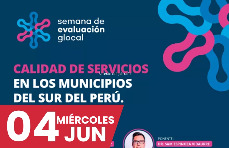 FCEC: CALIDAD DE SERVICIOS EN LOS MUNICIPIOS DEL SUR DEL PERÚ (gLOCAL)