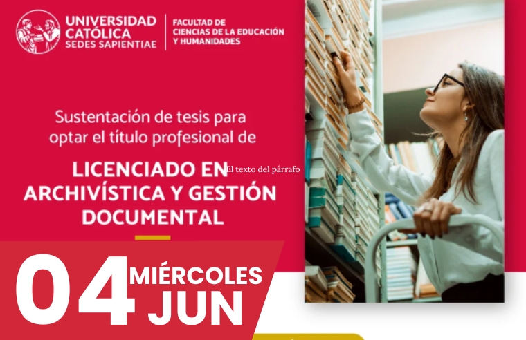 FCEH - SUSTENTACIÓN DE TESIS: EL PERFIL PROFESIONAL DEL PERSONAL QUE LABORA EN EL ARCHIVO CENTRAL DE CORPAC S.A. 2024