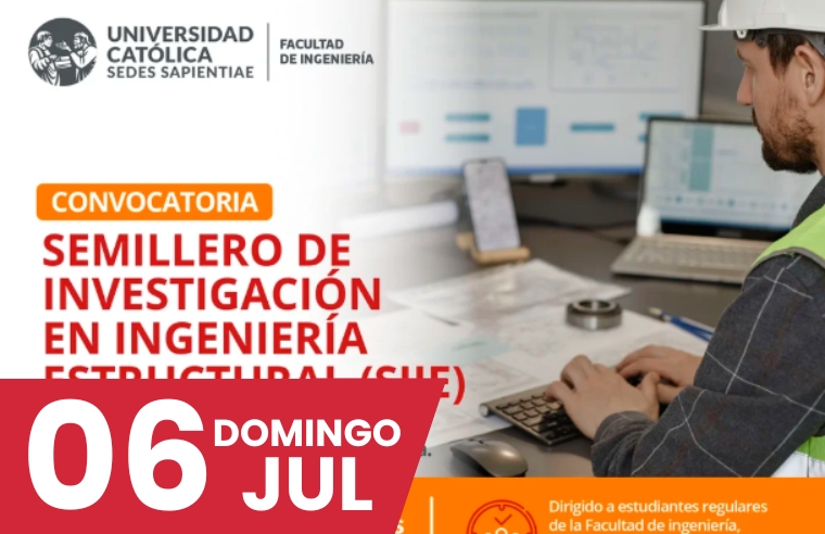 FI: CONVOCATORIA - SEMILLERO DE INVESTIGACIÓN EN INGENIERÍA ESTRUCTURAL (SIIE)