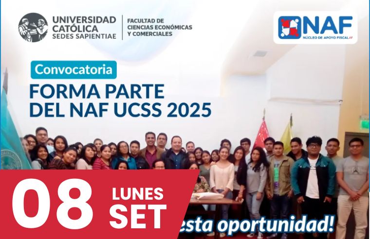 FCEC: CONVOCATORIA: FORMA PARTE DEL NAF UCSS 2025