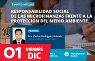 FCEC: Responsabilidad Social de las Microfinanzas frente a la protección del medio ambiente