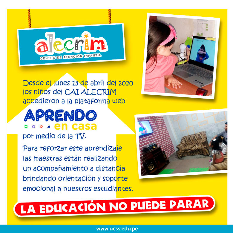 ALECRIM: La educación no puede parar