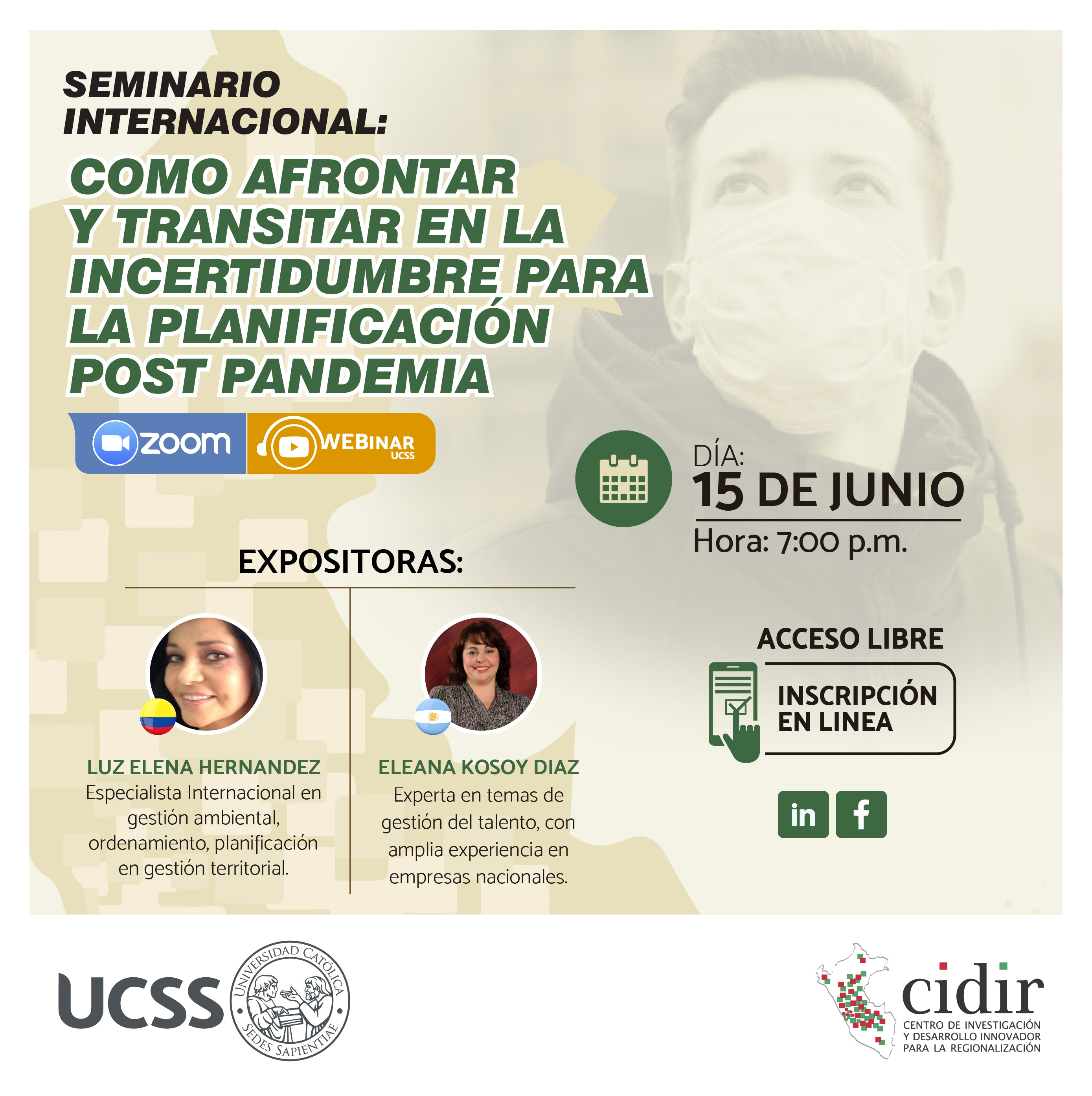 Seminario Internacional: Como afrontar y transitar en la incertidumbre para la planificación post pandemia
