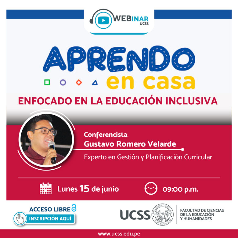 Conferencia Virtual Aprendo en casa enfocado en la educación inclusiva