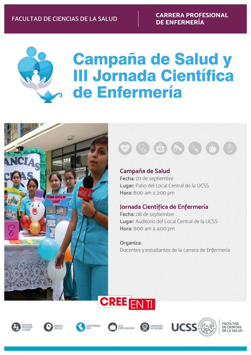 Campaña de salud y III Jornada Científica de Enfermería