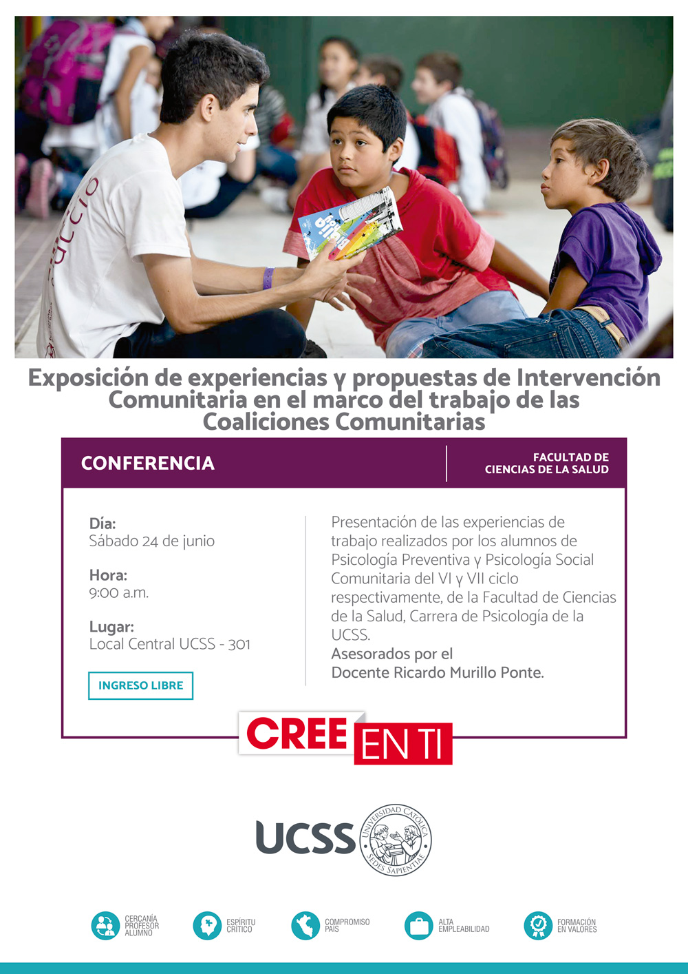 FCS: Exposición de experiencias y propuestas de intervención comunitarias en el marco del trabajo de las coaliciones comunitaria