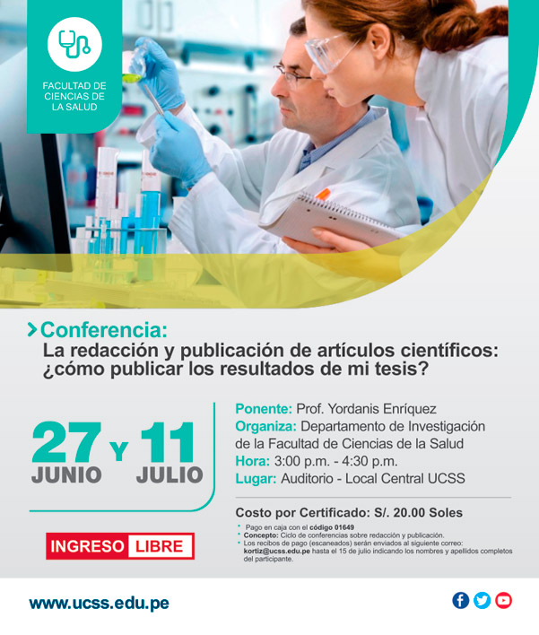 FCS: La redacción y publicación de artículos científicos