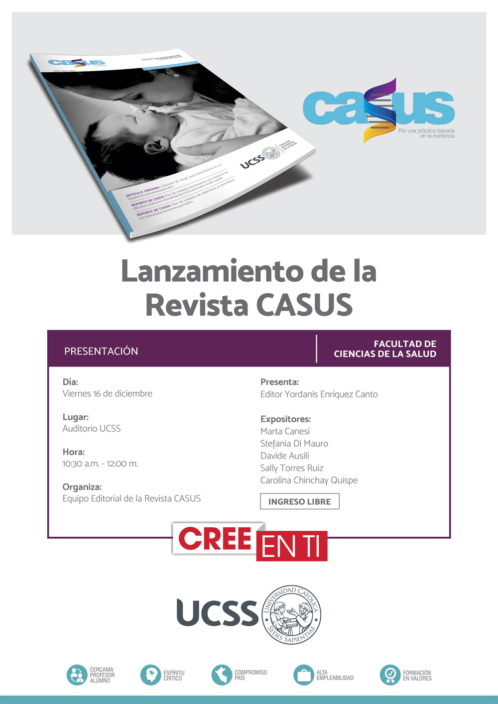 FCS: Lanzamiento de revista CASUS