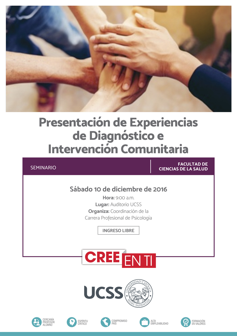 FCS: Presentación de experiencias de diagnóstico e intervención comunitaria