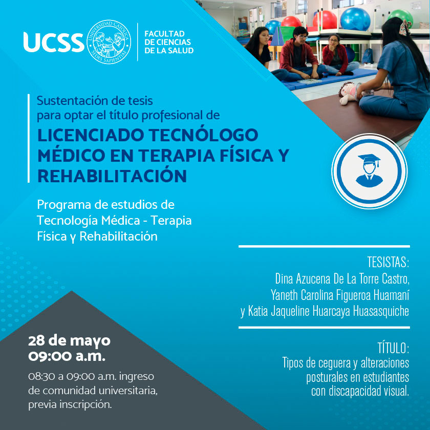 Programa de estudios de Tecnología Médica - Terapia Física y Rehabilitación