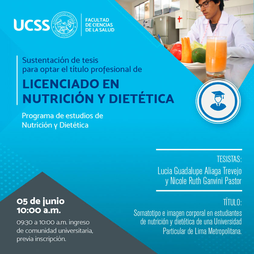 Programa de estudios de Nutrición y Dietética Programa de estudios de Nutrición y Dietética