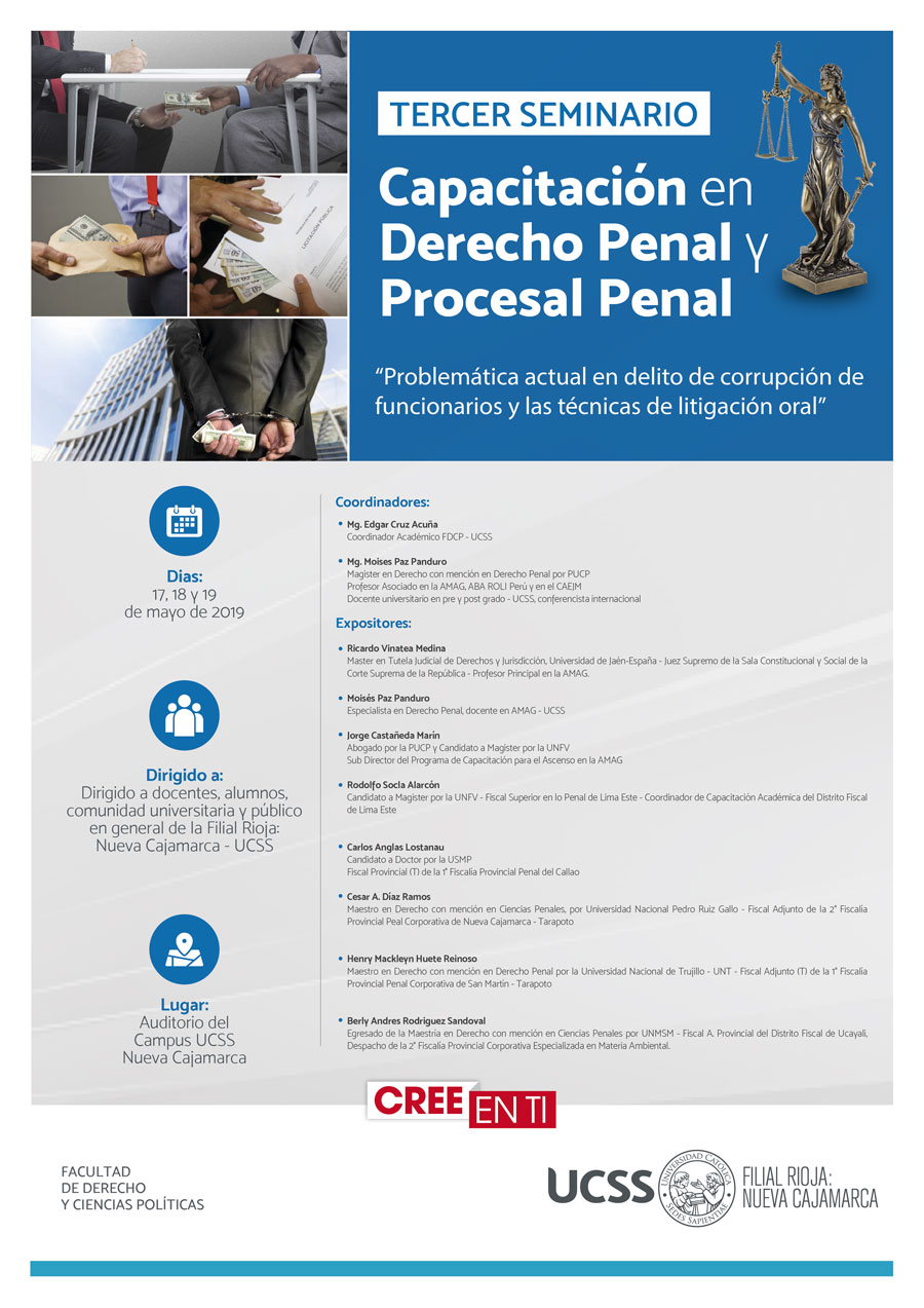 Tercer Seminario Capacitacion en Derecho Penal y Procesal Penal