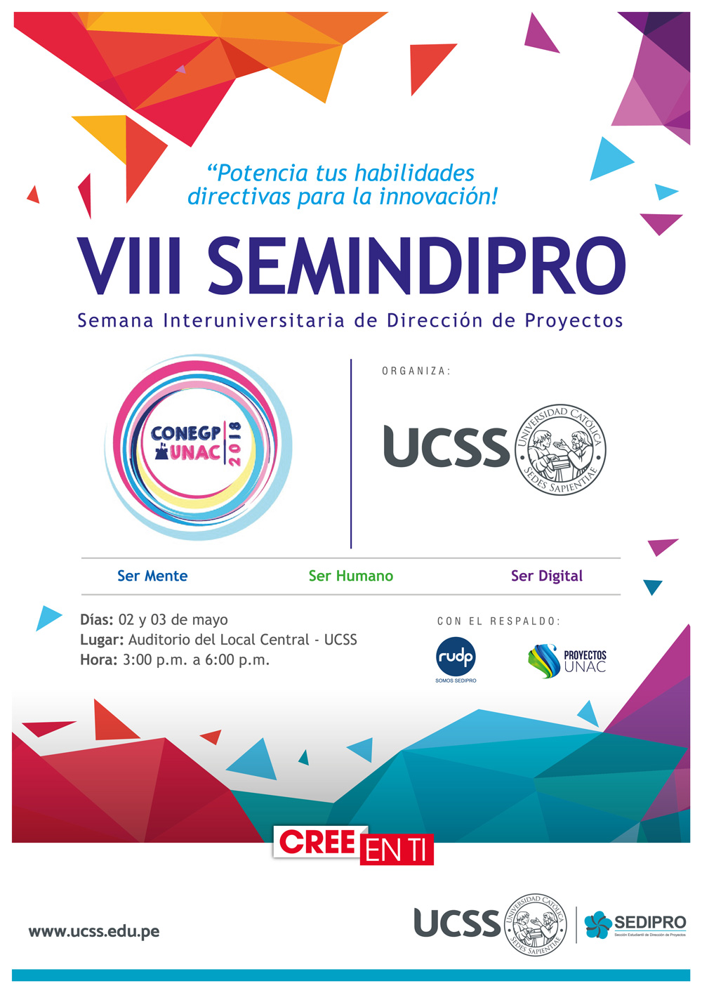 VIII SEMINDIPRO : Semana Interuniversitaria de Dirección de Proyectos