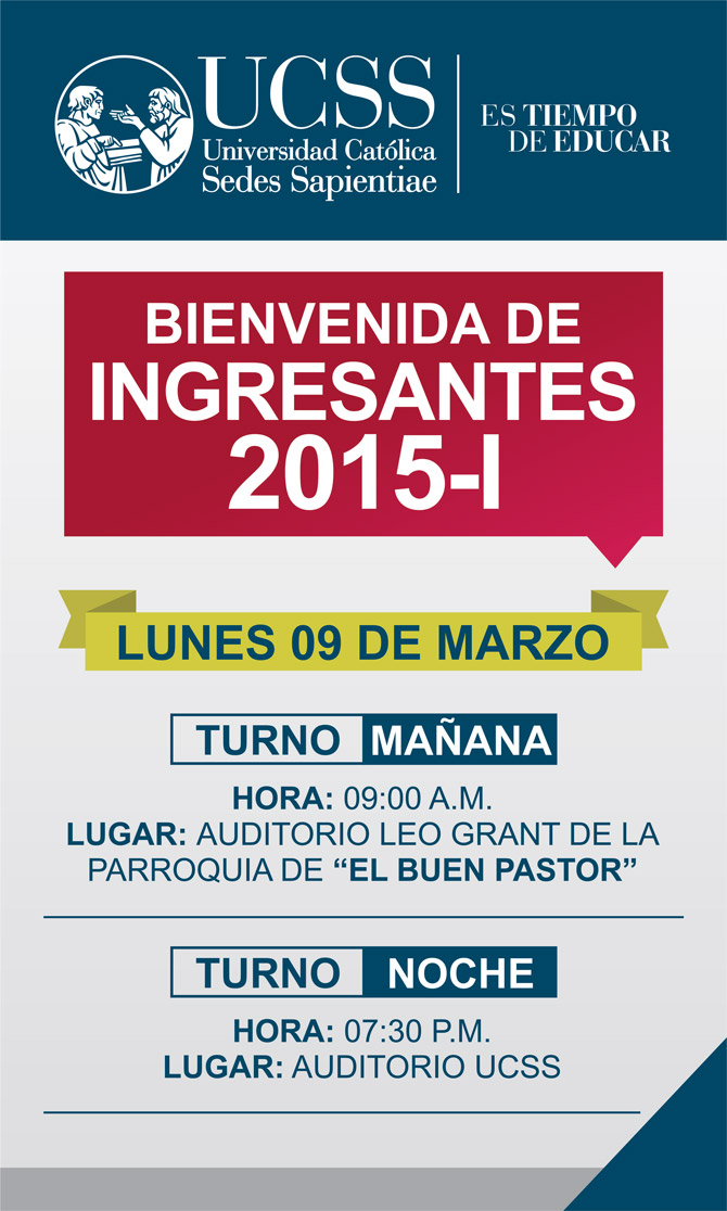 Bienvenidos Ingresantes 2015-I