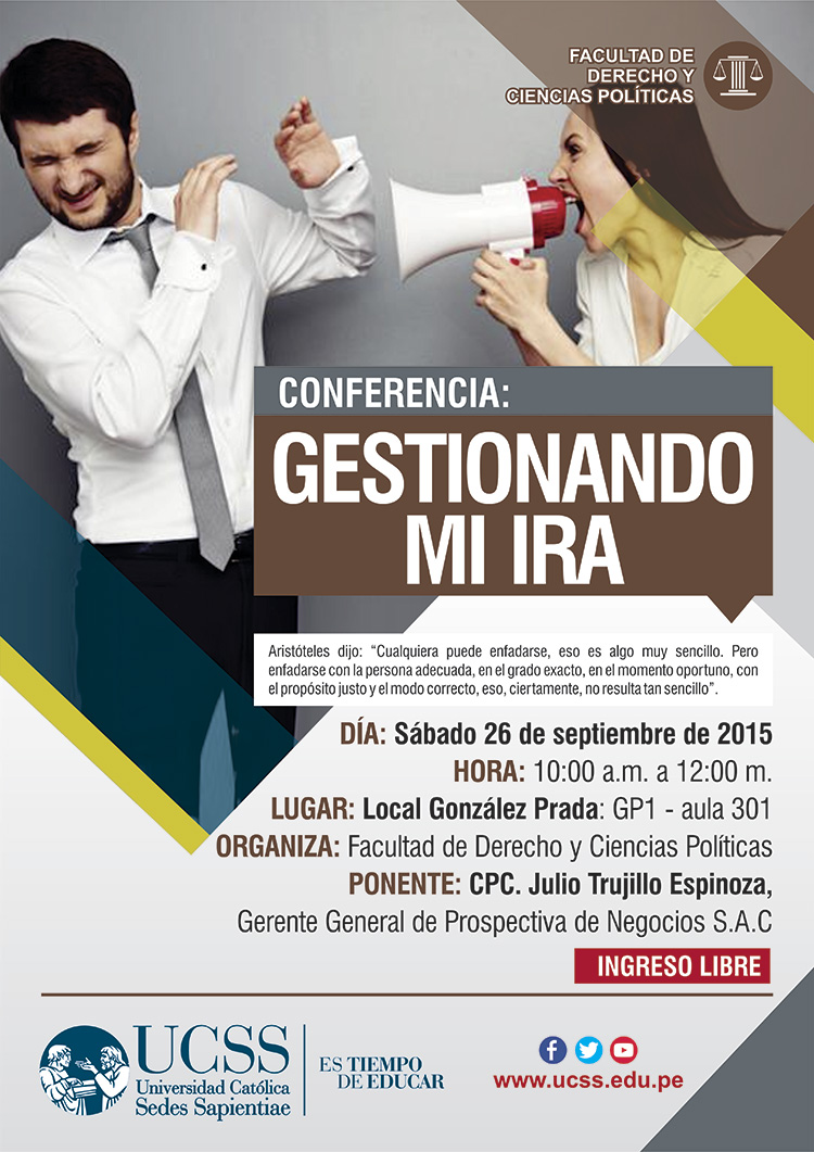 Conferencia: Gestionando mi ira