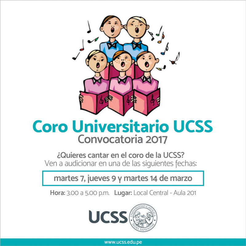 Coro universitario UCSS - Convocatoria 2017