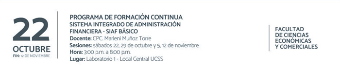 Sistema Integrado de administración financiera - SIAF básico