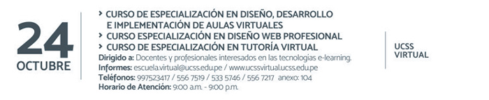 Curso de especialización en diseño, desarrollo e implementación de aulas virtuales, curso especialización en diseño web profesional, curso de especialización en tutoría virtual