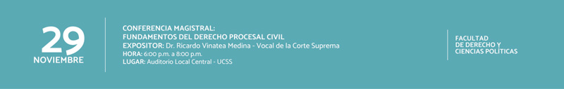 Conferencia magistral: fundamentos del derecho procesal civil