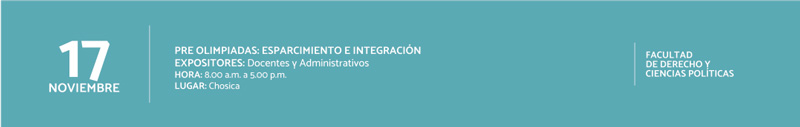 Pre olimpiadas: esparcimiento e integración