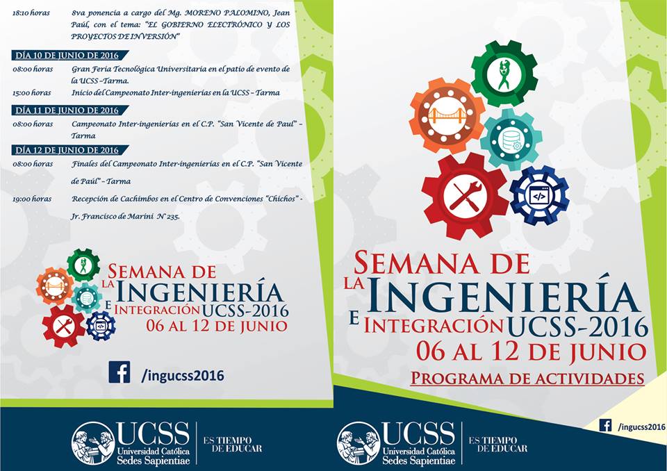 Semana de la Ingeniería e Integración UCSS - 2016